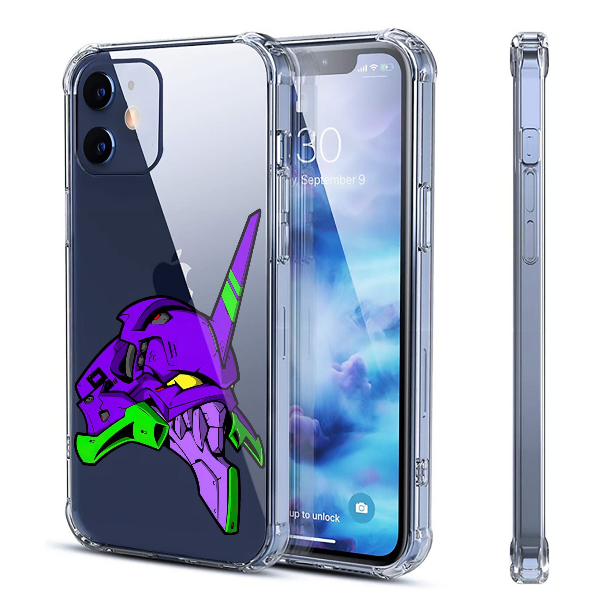 （画像用） EVA 新世紀エヴァンゲリオン 【iPhone 12シリーズ対応】透明スマホケース（クリアソフトケース）